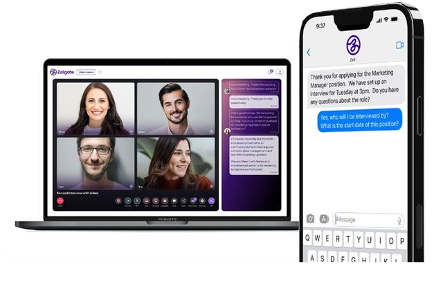 Candidate interview experience with Zeli by video and SMS